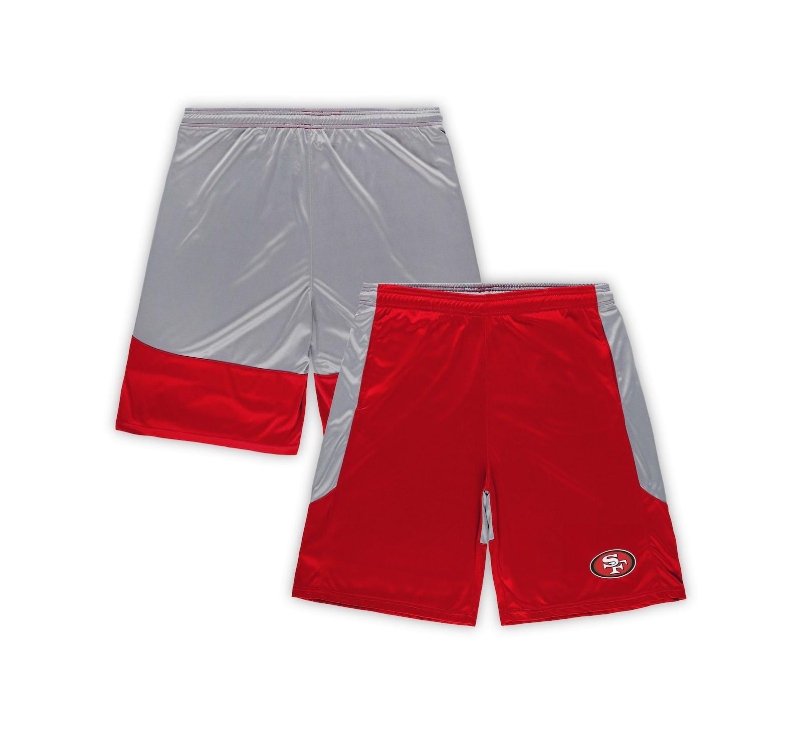 Fanatics Мужские шорты San Francisco 49ers Scarlet/Silver