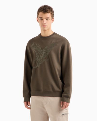 A|X Armani Exchange Мужской джемпер с вышитым логотипом Eagle