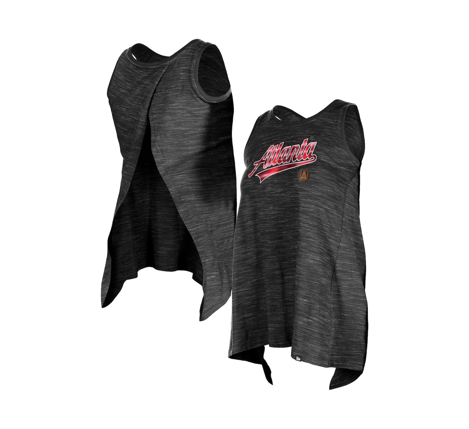 Женский майка-топ 5th & Ocean Atlanta United FC Athletic Cross Back, черная