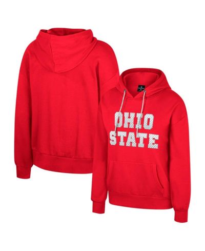 Colosseum Женское худи с пайетками Ohio State Buckeyes