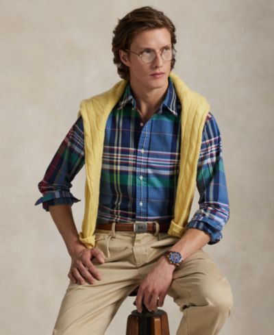 Polo Ralph Lauren Men's Classic-Fit Plaid Oxford Shirt