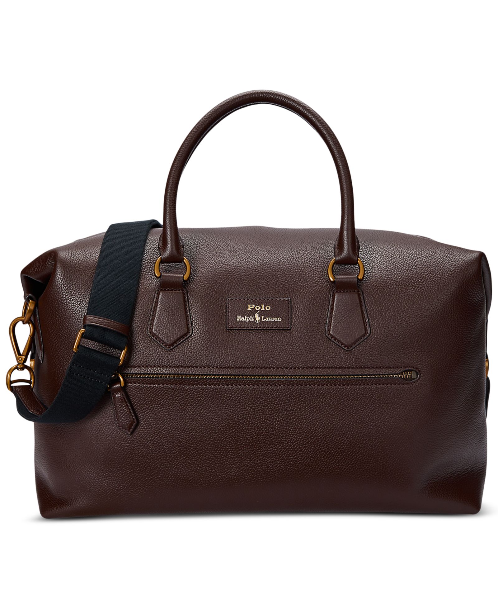 Polo Ralph Lauren Men's Pebbled Leather Duffel Bag