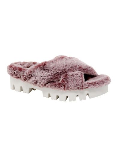 Charles by Charles David Womens ZEALOUS Faux Fur Slide Slipper