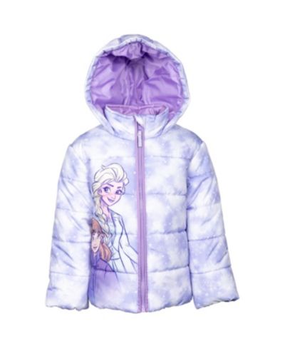 Детская Disney Frozen Zip Up Puffer Jacket (2T - 7-8)