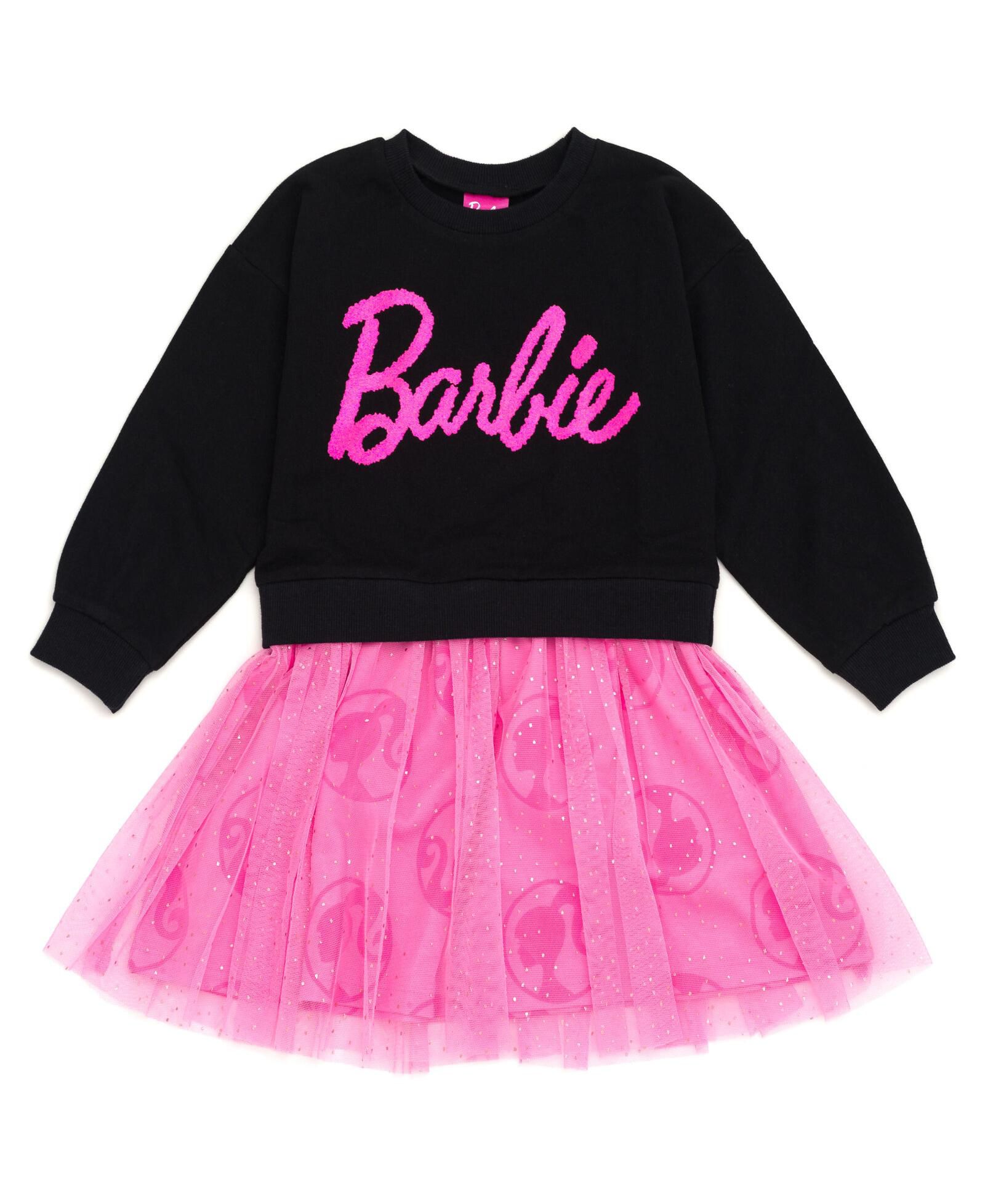 Barbie Платье из футера для девочек
