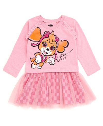 Paw Patrol Toddler Girls Skye Glitter Tutu Dress