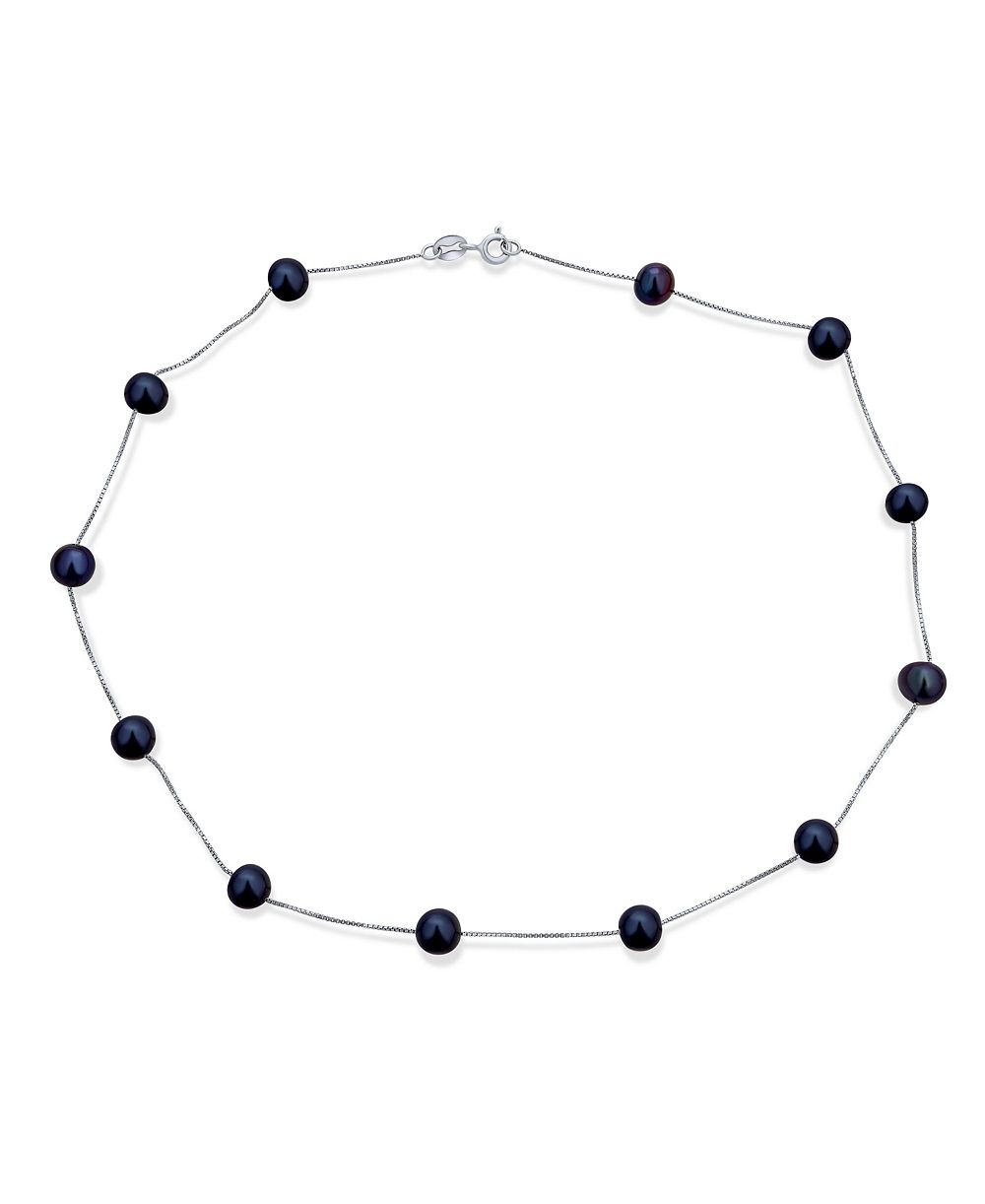 Bling Jewelry ожерелье из натурального жемчуга и стерлингового серебра с позолотой