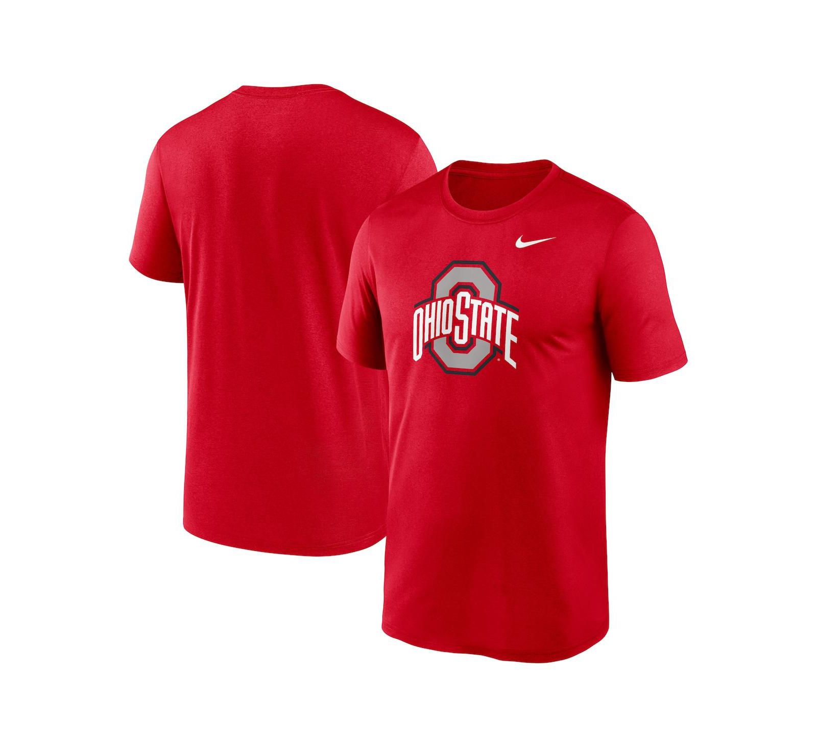 Nike Men's Scarlet Ohio State Buckeyes Primetime Legend Logo T-Shirt