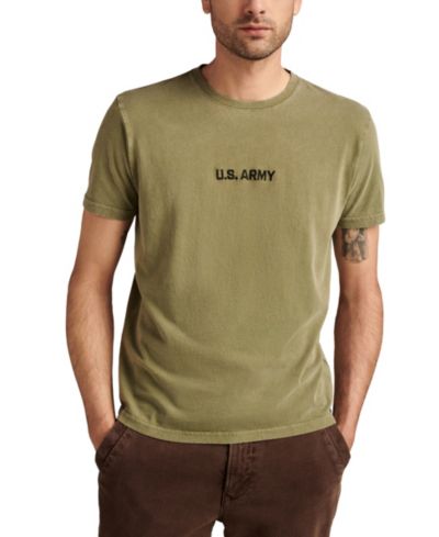 Мужская футболка Lucky Brand Army Logo с принтом на спине, размер S
