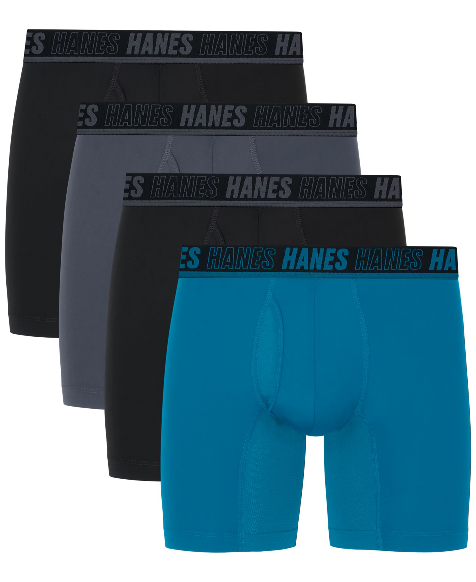 Мужские боксеры Hanes Ultimate MOVES с логотипом, 4 шт.