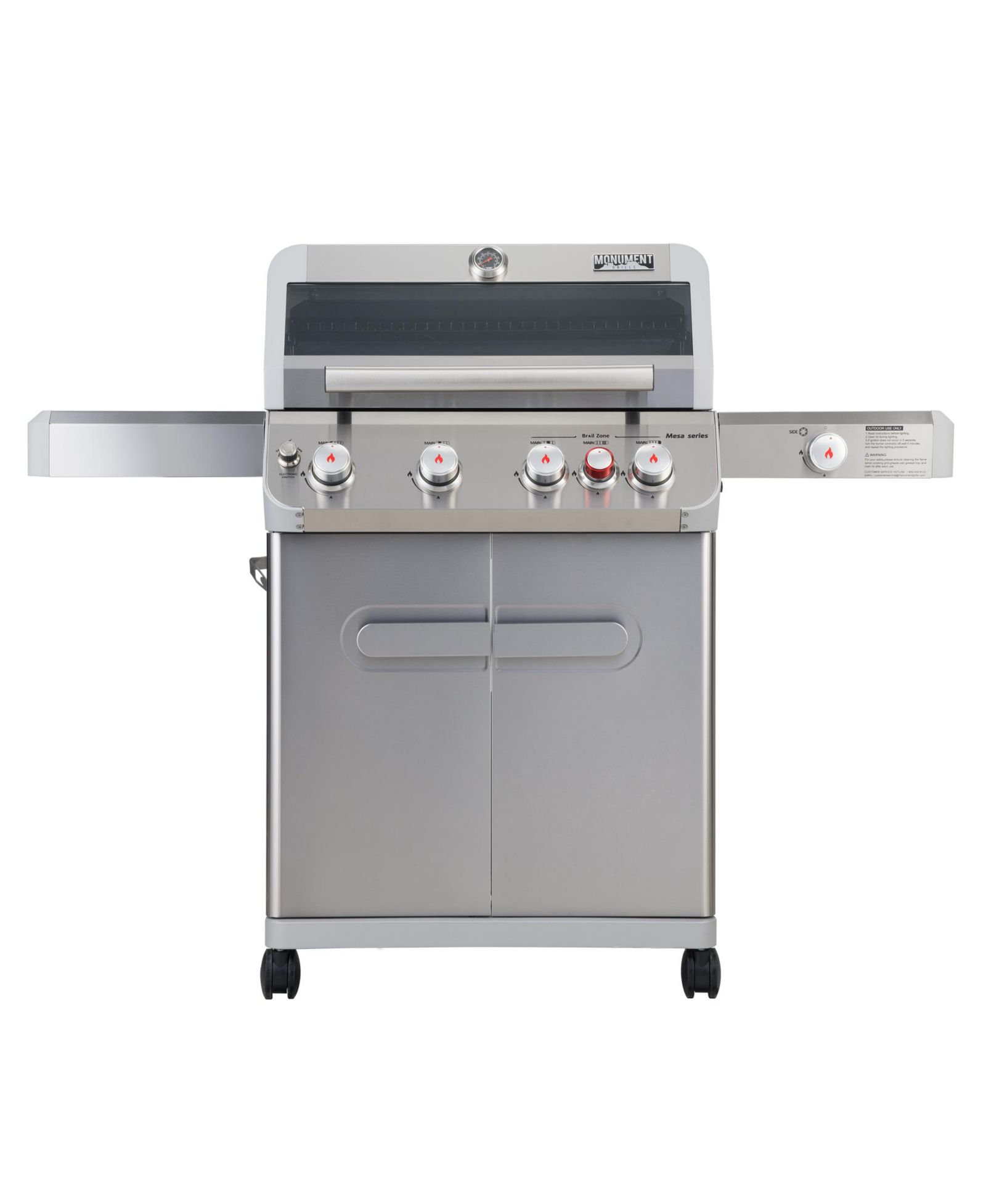 Гриль Monument Grills Mesa Series с 4 горелками из нержавеющей стали