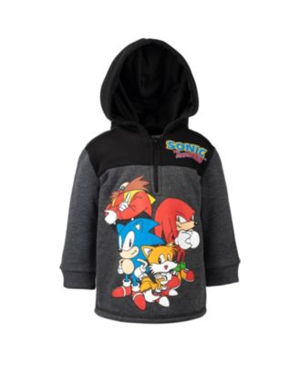 Свитшот Sega Toddler Boys 2T-5T флисовый с капюшоном на четверть молнии