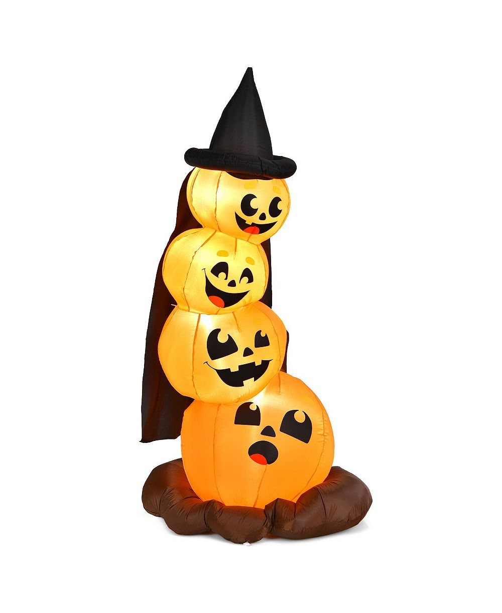 VEBREDA надувной тыквенный декор Halloween с шляпой ведьмы и LED Lights