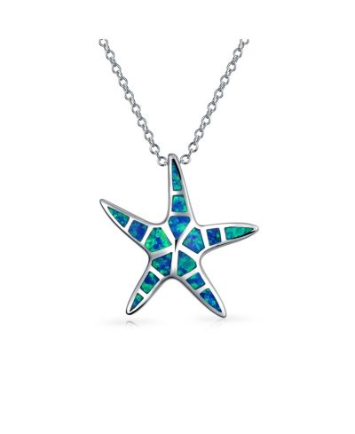 Bling Jewelry ожерелье-подвеска Starfish из серебра.925 для Women
