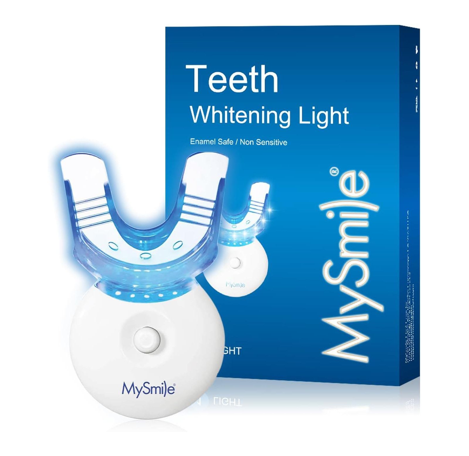 MySmile Teeth Whitening 5 LED Light with Teeth Whitening Trays, Tooth Whitening Accelerator Light for Whitening Teeth