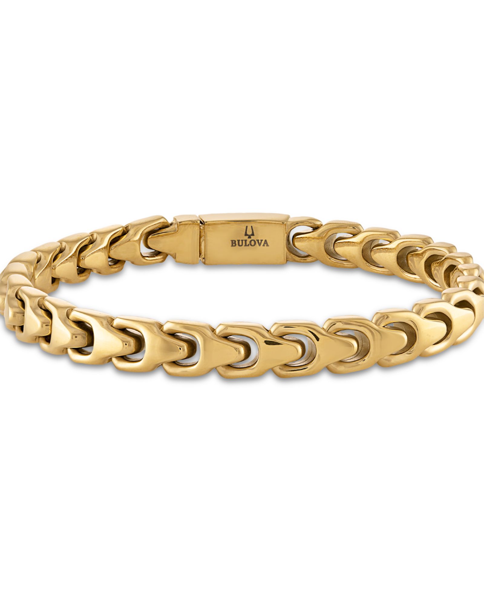 Bulova браслет из нержавеющей стали Gold-Tone