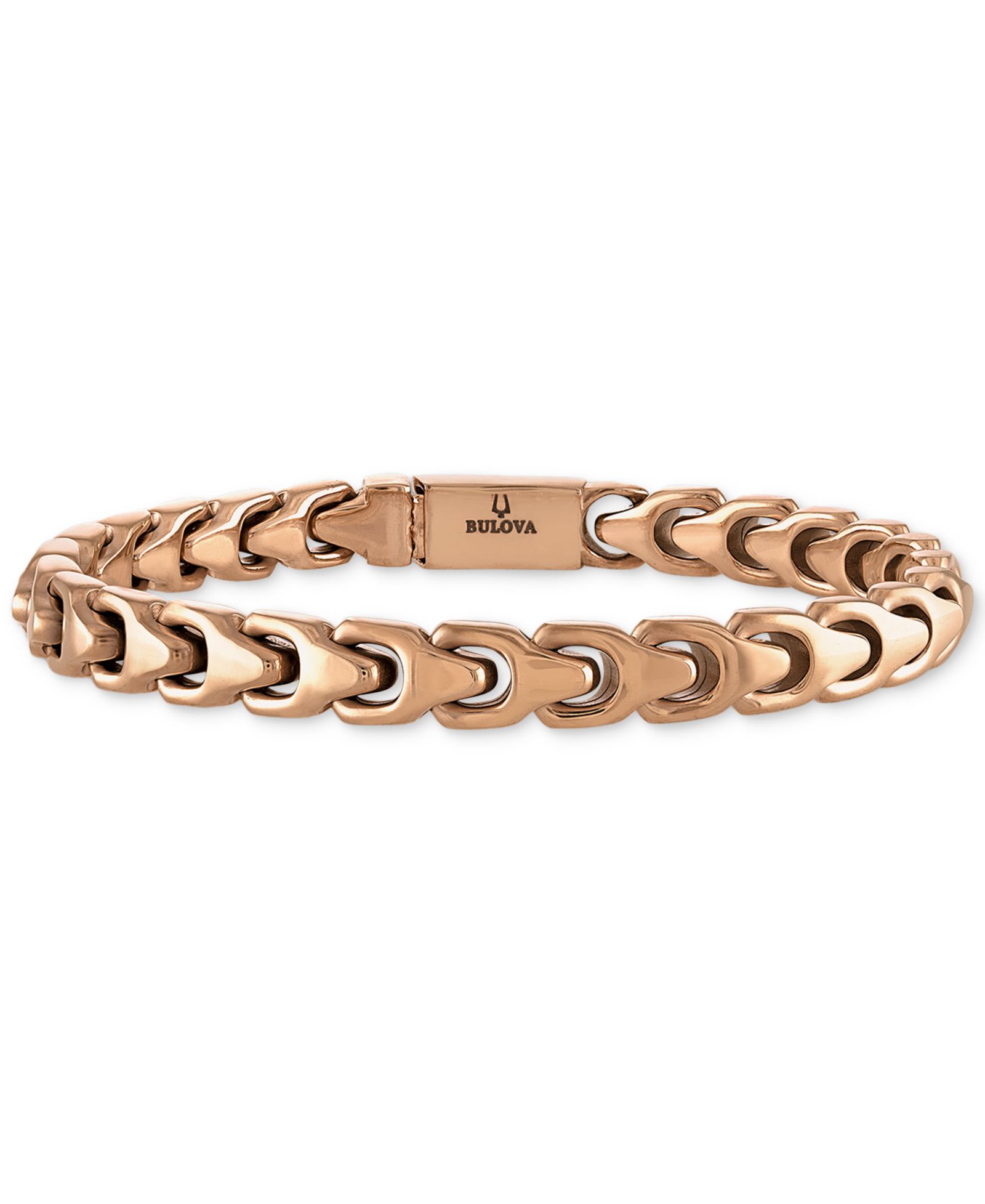 Мужской браслет Bulova из нержавеющей стали цвета Rose Gold