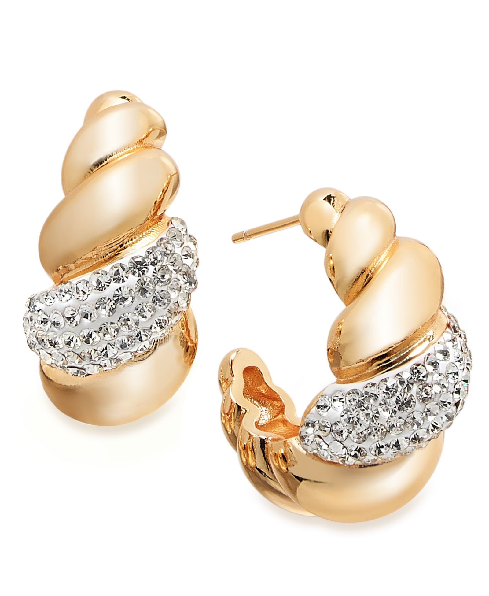 Серьги-кольца And Now This Crystal Twist