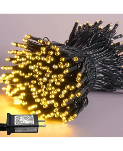 Christmas String Lights 82Ft 200 LED Lights 8 Modes Warm White