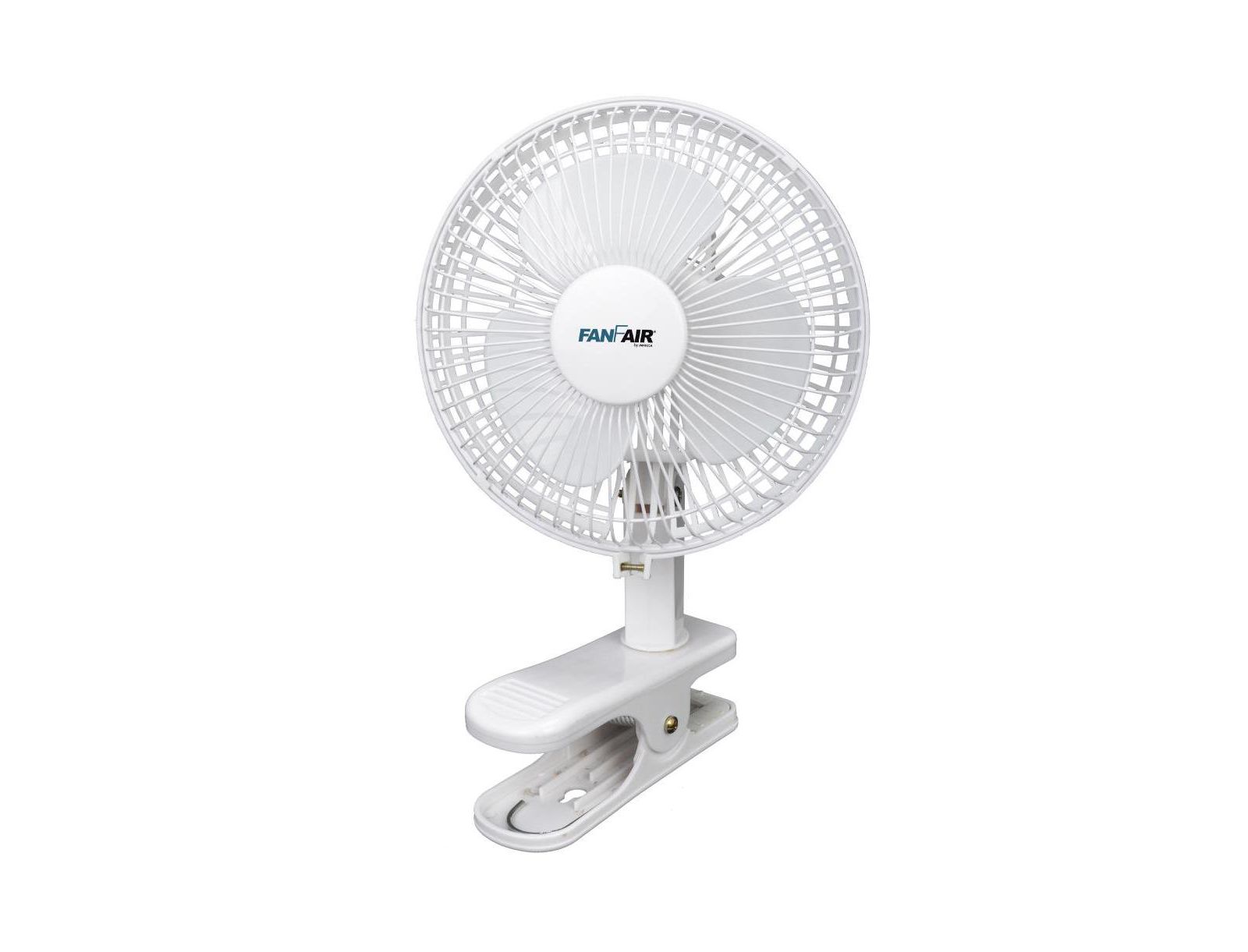 Белый вентилятор FanFair 6-inch с зажимом