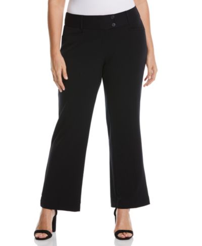Rafaella Plus Size Curvy Fit Bootcut Pant
