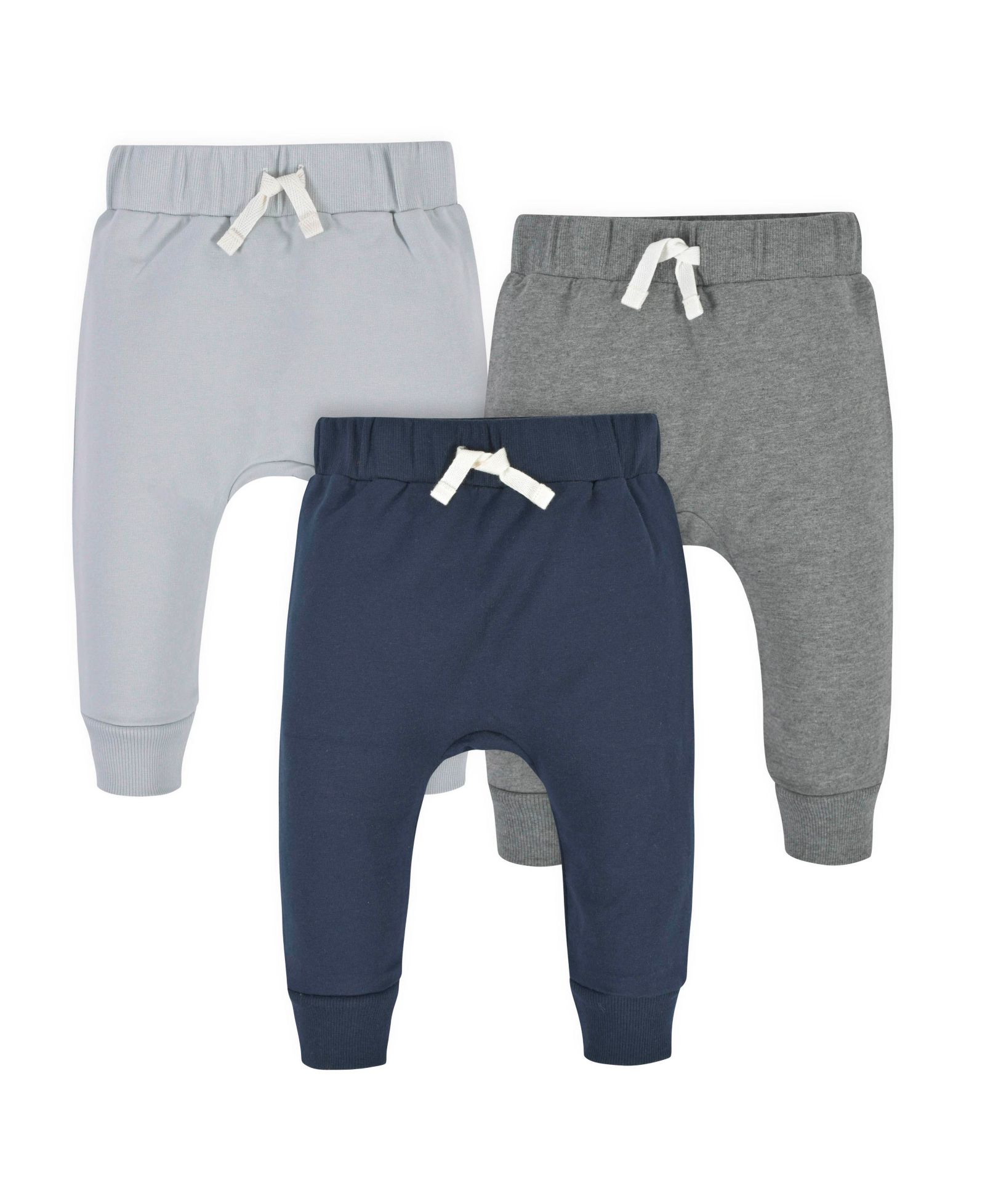Детские джоггеры Gerber Baby Boys Navy and Grey, 3-Pack
