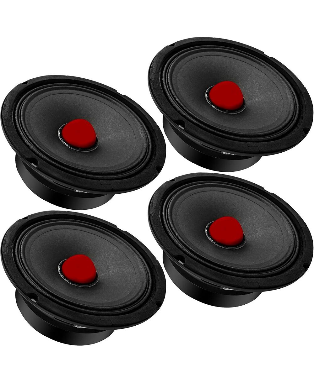 5 Core DJ Speakers 6.5 Inch 580W PMPO 8 Ohm Midrange Speakers 4 Pieces Built in Super Bullet Tweeters PRO Audio Subwoofer for Car or Truck Stereo Sound System