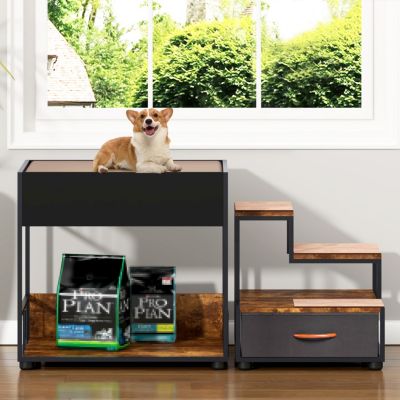 Streamdale Furniture Multi-Level Pet Window Perch with Storage