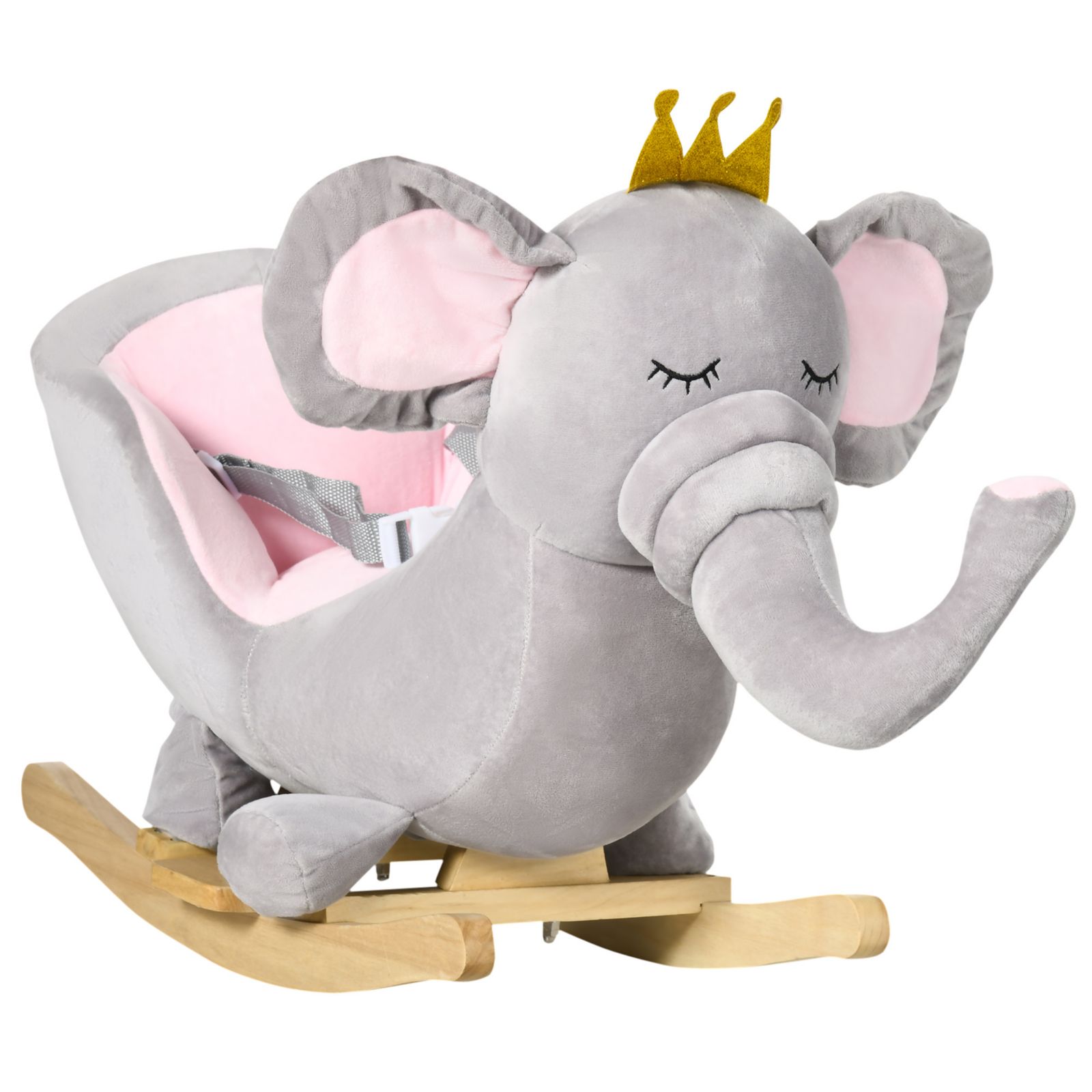 Streamdale Furniture Детское кресло-качалка Elephant со звуком и ремнем безопасности