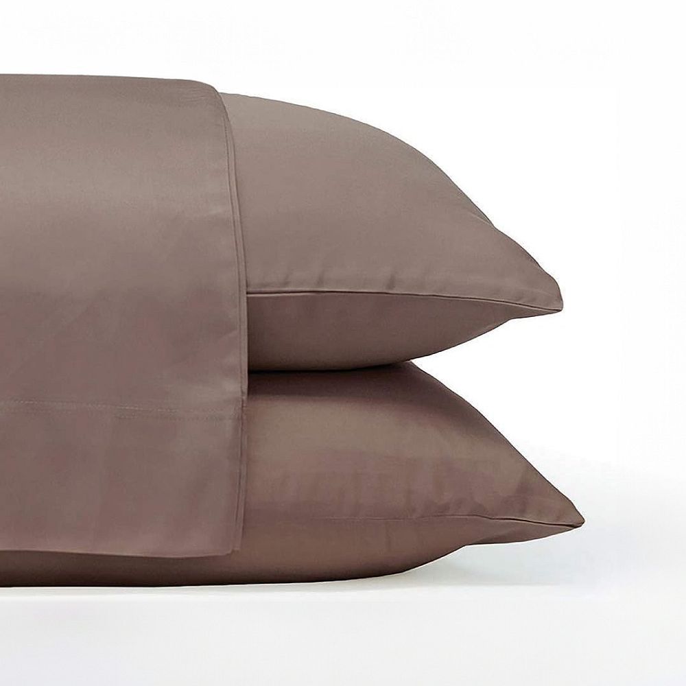 Cariloha Classic 2-Piece Twill Pillowcase Set | Beach Linen | King | Viscose Material | Allergy Resistant, Thermal-Regulating and Extra soft