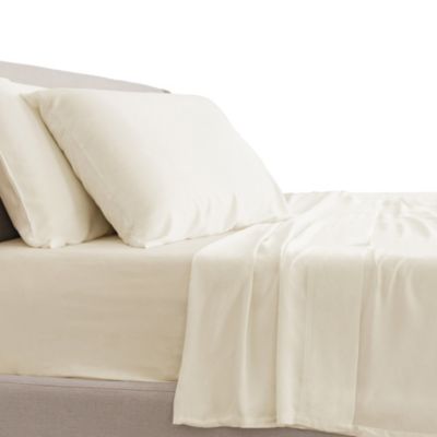 CARILOHA Classic 100% Bamboo Viscose Sheets - 4-Piece Full Sheet Set - 18 in Extra Deep Pockets - OEKO-TEX Standard 100 - Ivory