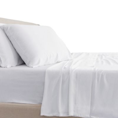 CARILOHA Classic 100% Bamboo Viscose Sheets - 4-Piece California King Sheet Set - 18 in Extra Deep Pockets - OEKO-TEX Standard 100 - White