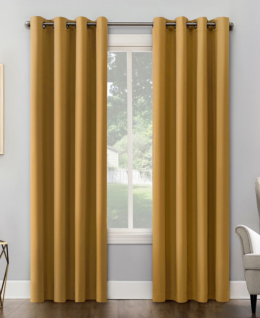 Sun Zero Sun Zero Saxon Energy Saving Blackout Grommet Curtain Panel