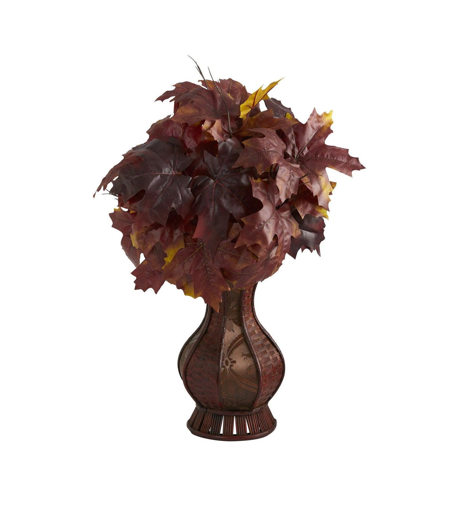 Искусственное растение Slickblue 24" Autumn Maple Leaf в кашпо