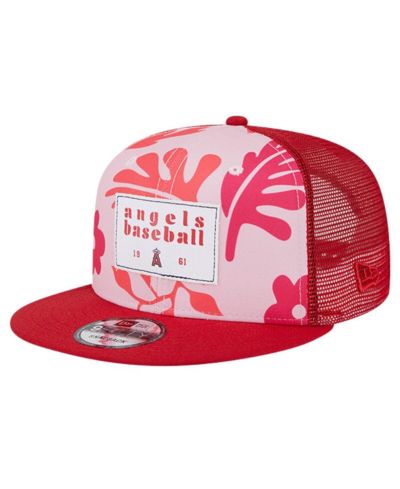 Мужская кепка New Era Los Angeles Angels 9FIFTY Snapback, красная