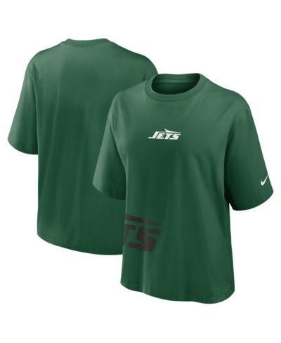 Женская футболка Nike New York Jets Boxy зеленого цвета