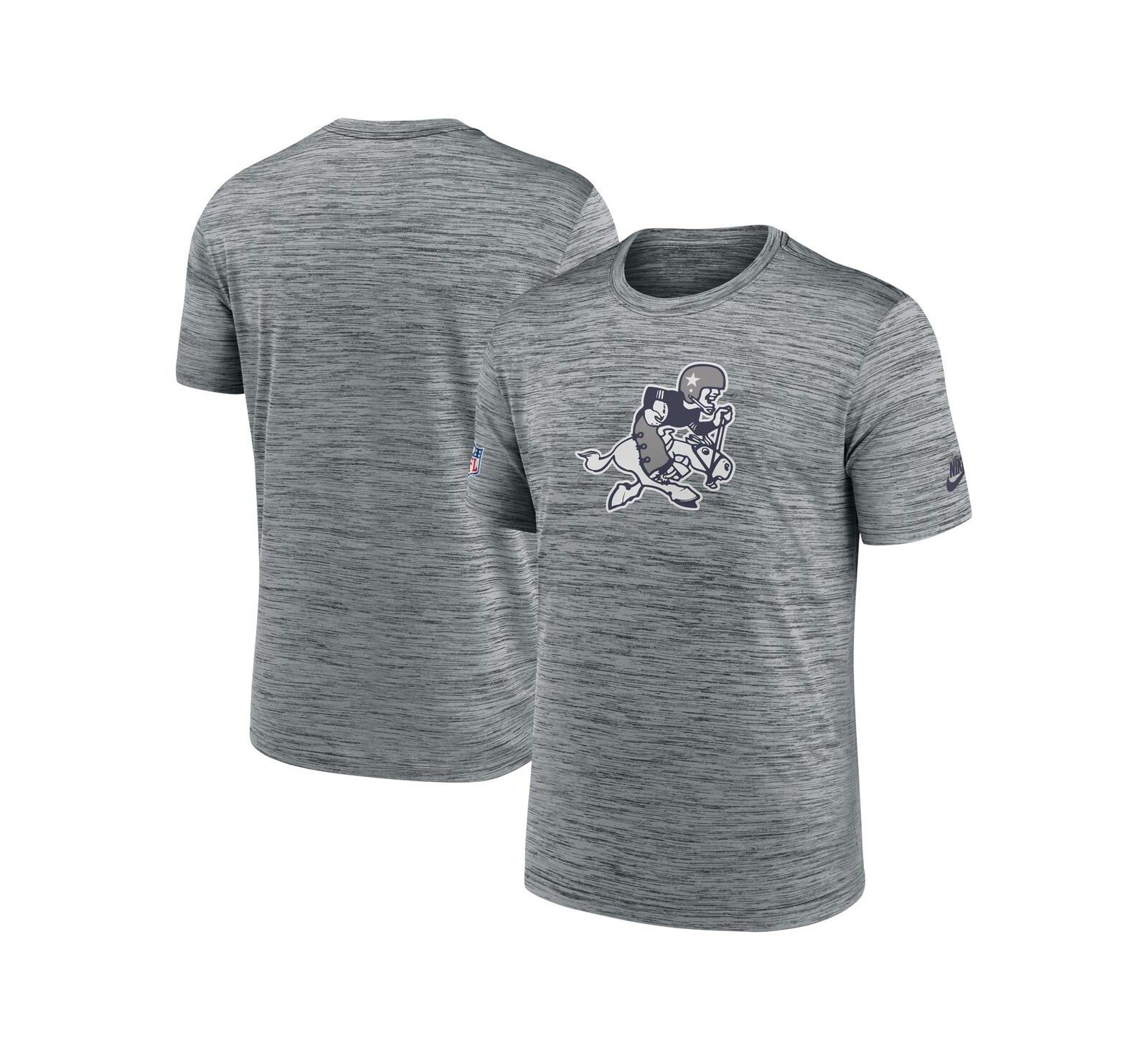 Футболка Nike Dallas Cowboys 2024 Sideline Velocity Vintage для мужчин в цвете Gray