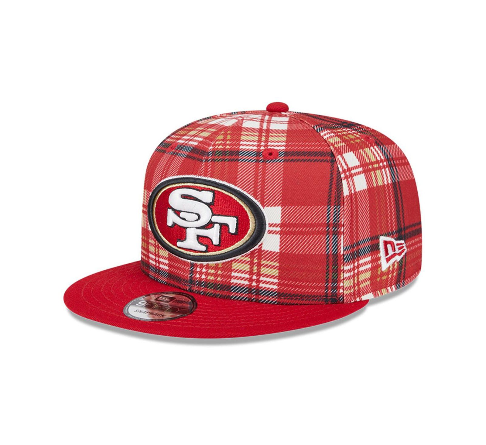Мужская кепка New Era San Francisco 49ers 2024 Sideline Statement 9FIFTY Snapback Scarlet