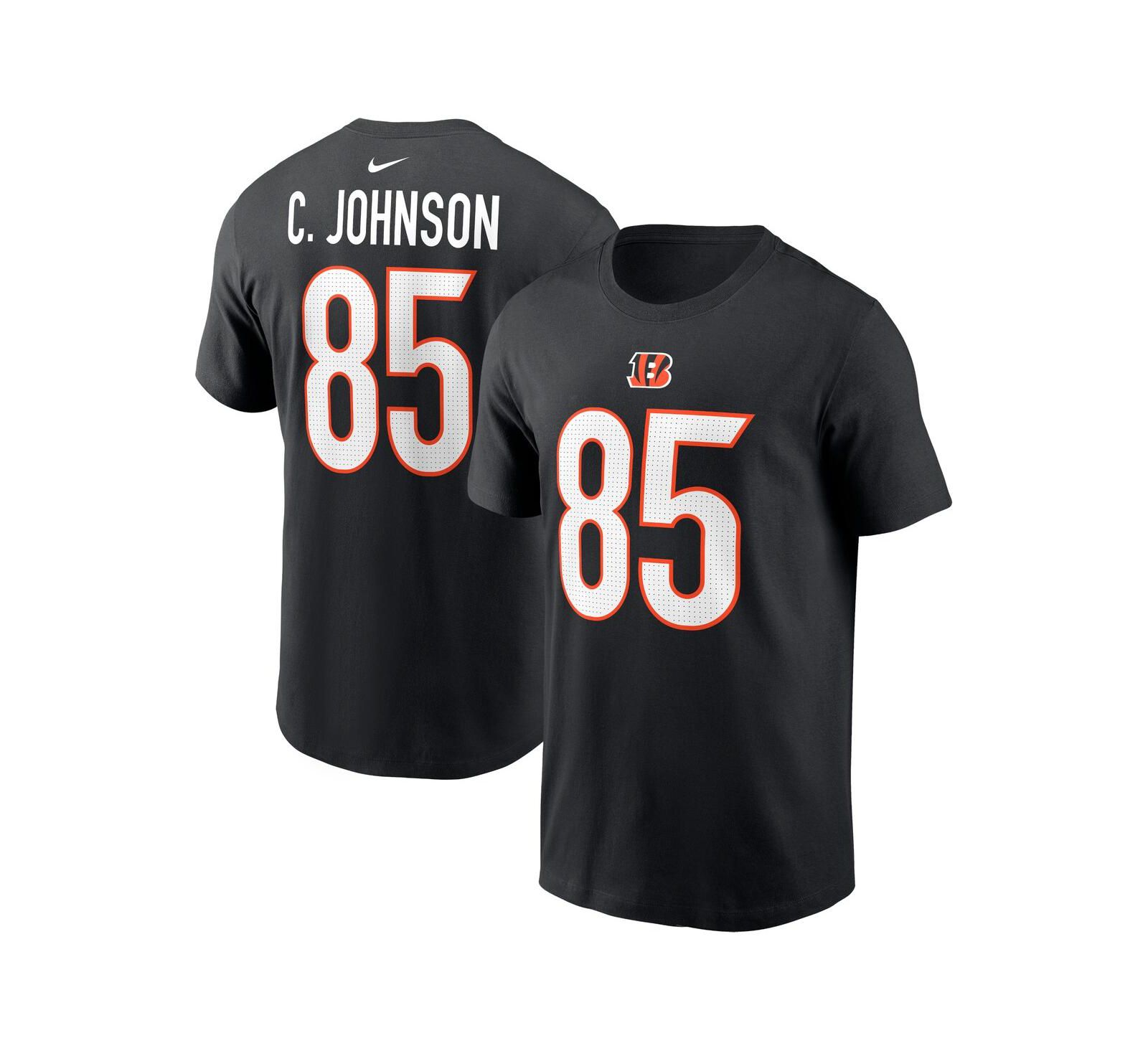 Nike Men's Chad Johnson Black Cincinnati Bengals Retired Player Name & Number T-Shirt