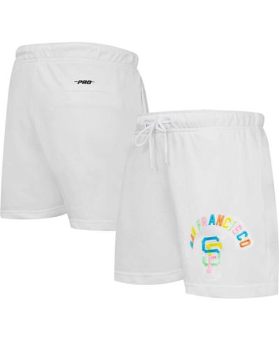 Pro Standard Women's White San Francisco Giants Washed Neon Shorts