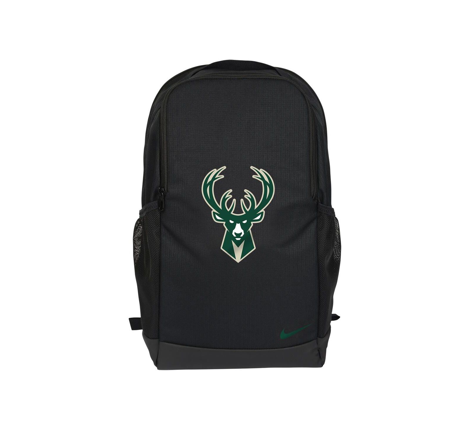 Nike Black Milwaukee Bucks Brasilia Backpack