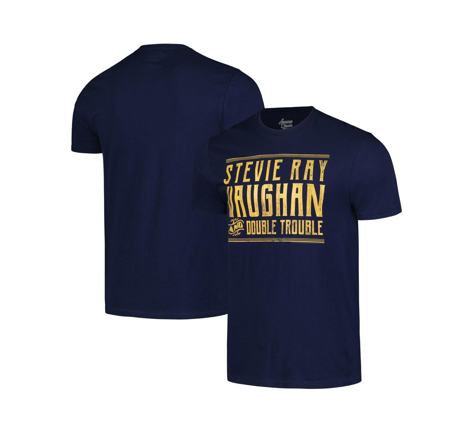 Мужская и женская футболка American Classics Navy Stevie Ray Vaughan Double Trouble Graphic