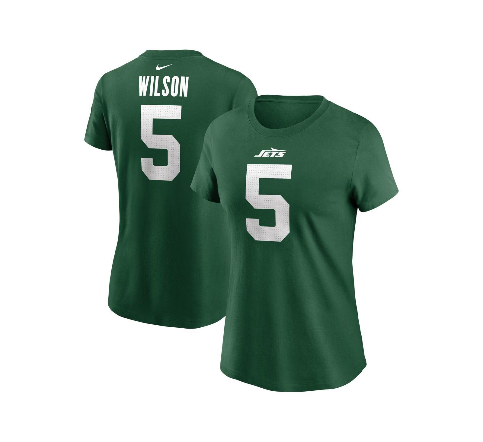 Nike Women's Garrett Wilson Legacy Green New York Jets Name & Number T-Shirt