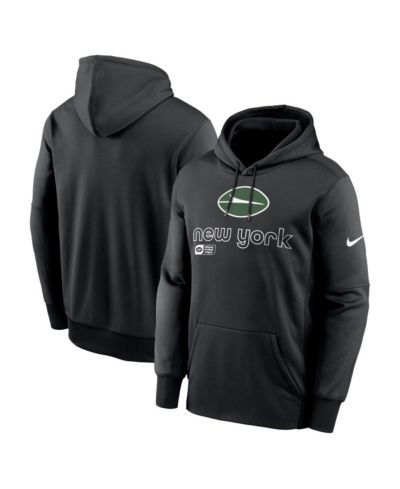 Мужская толстовка Nike Black New York Jets Performance Pullover Hoodie
