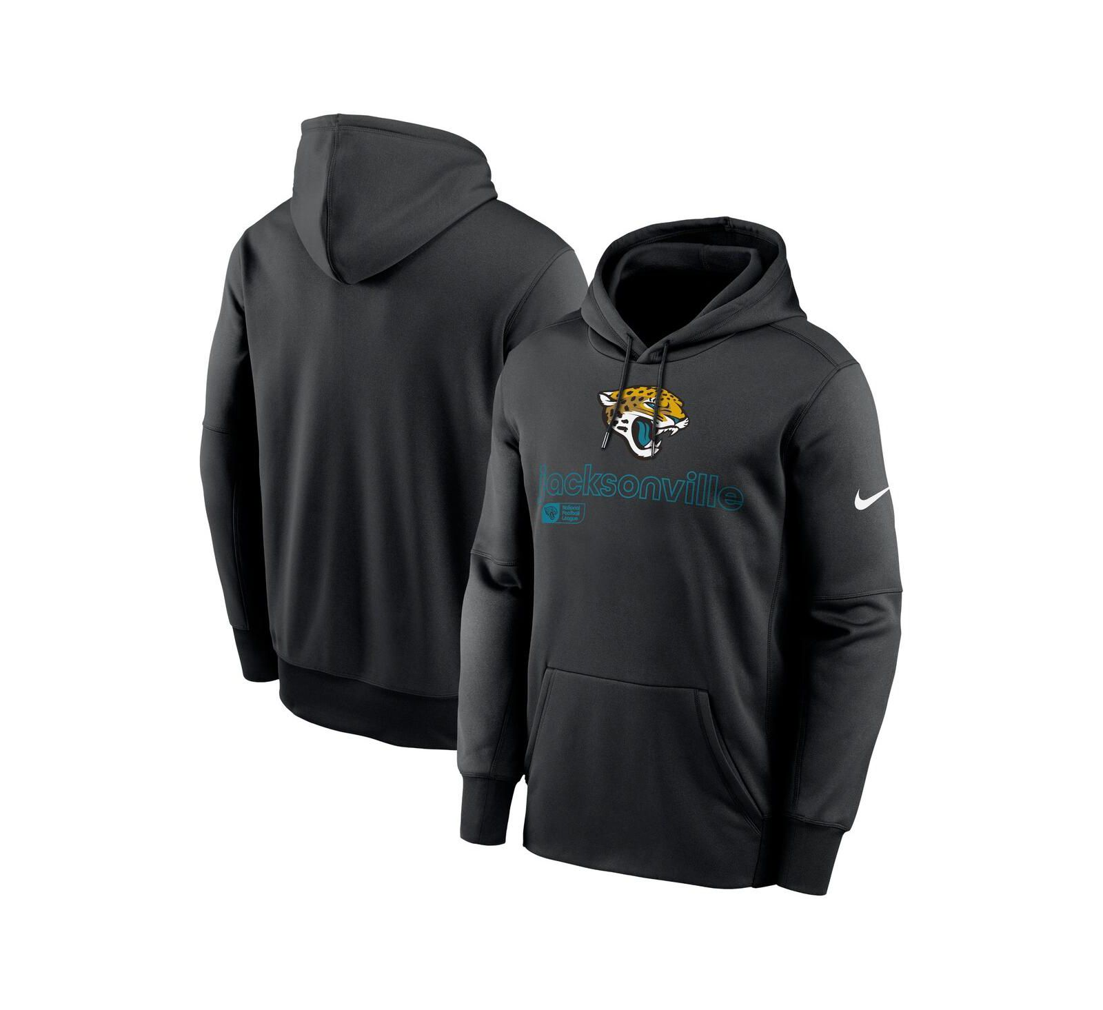 Nike Мужской Black Jacksonville Jaguars Performance Pullover Hoodie