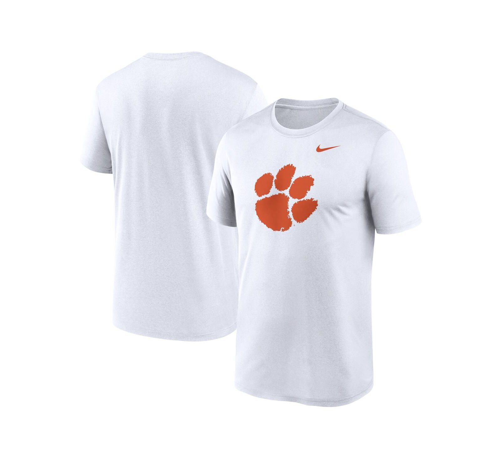 Nike Men's White Clemson Tigers Primetime Legend Logo T-Shirt