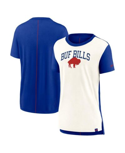 Nike Женская футболка Buffalo Bills Wordmark Tri-Blend Cream/Royal