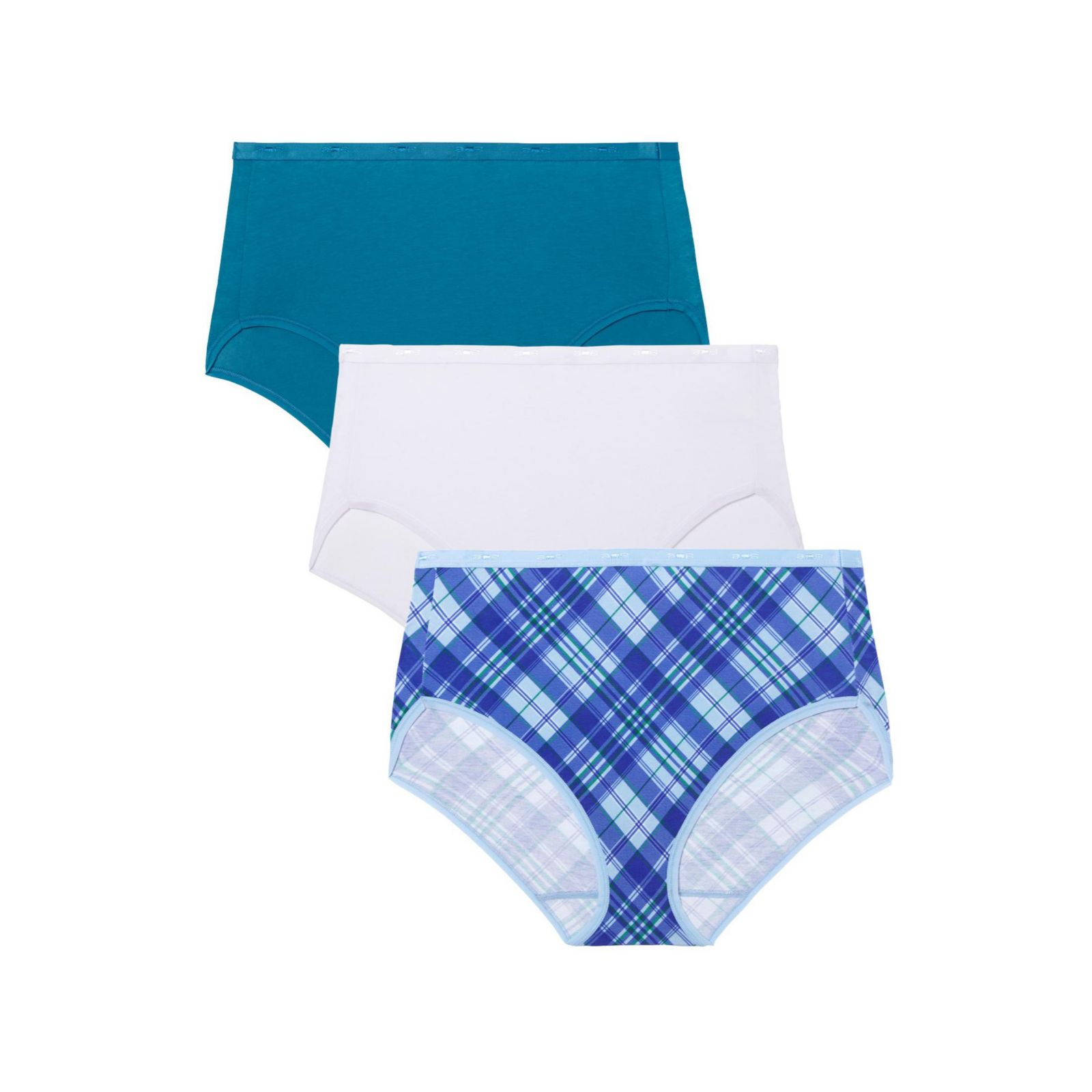 AVENUE Women's Modern Cotton Spandex Brief 3 Pack