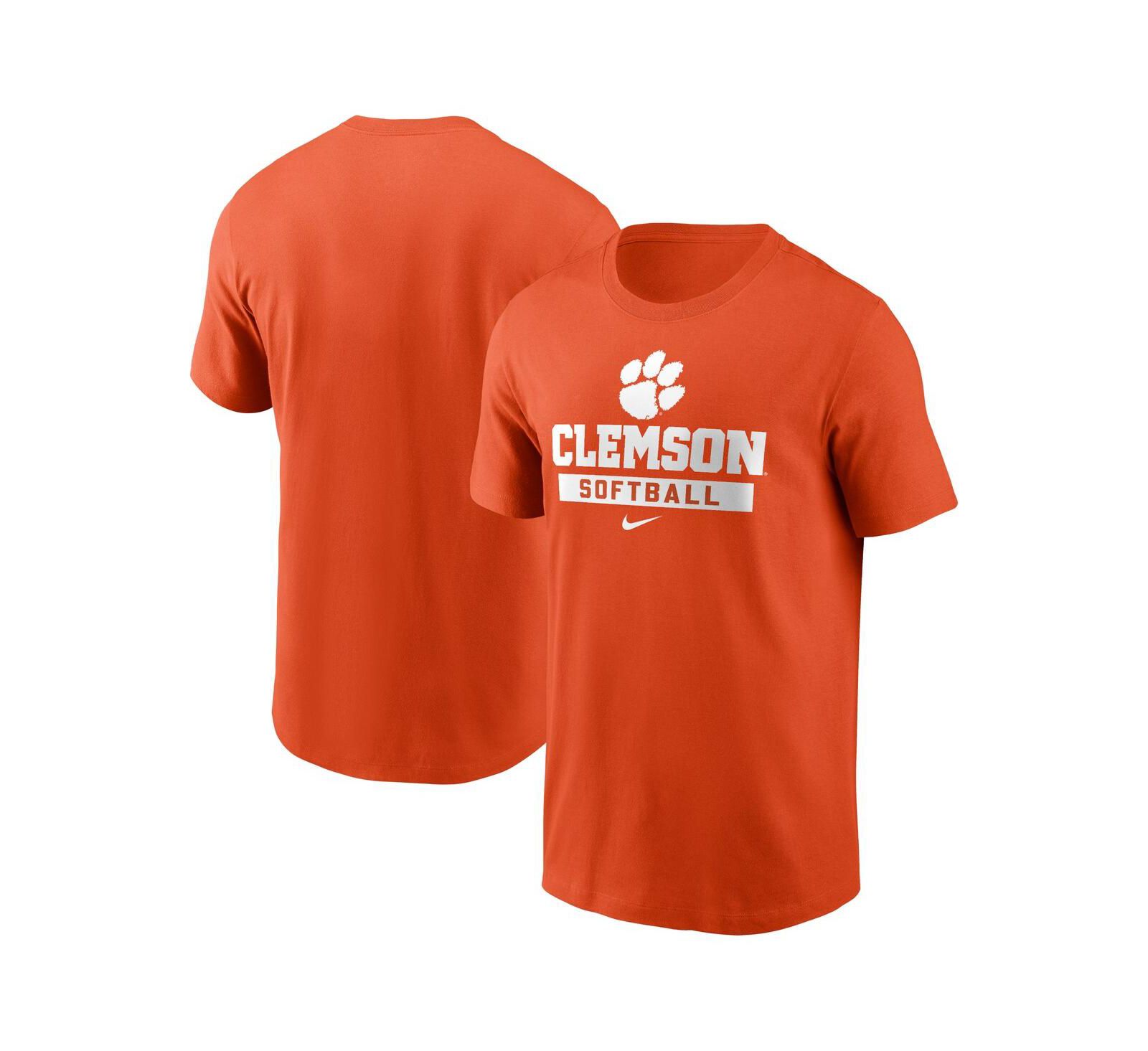 Nike Мужская оранжевая футболка Clemson Tigers Softball