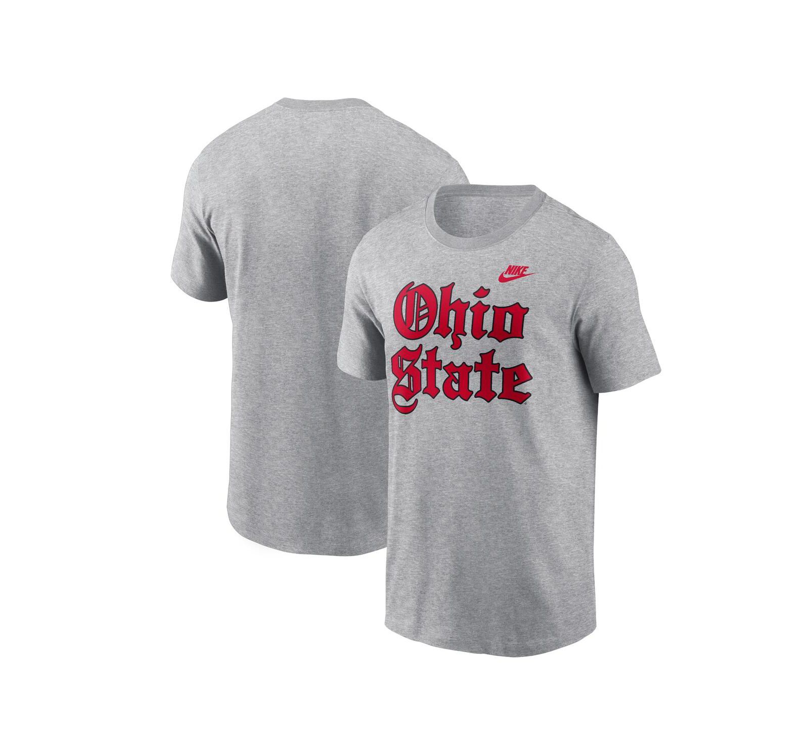 Мужская футболка Nike Gray Ohio State Buckeyes Old English